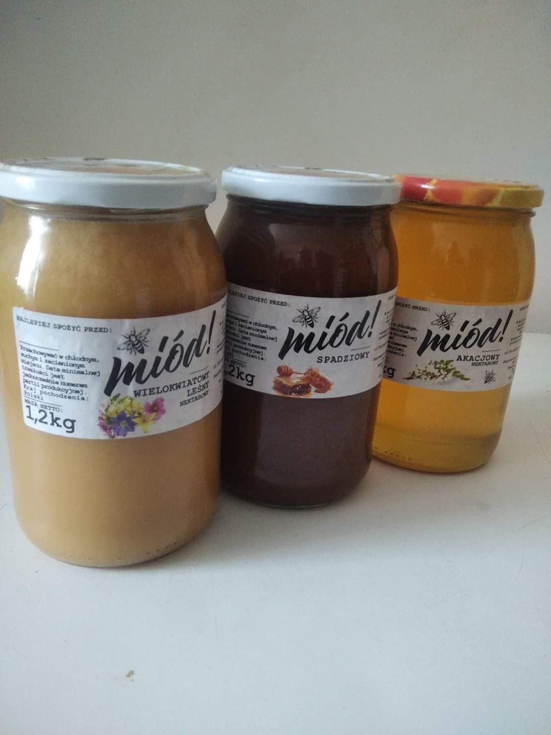 Miód naturalny z własnej pasieki, pyłek pszczeli, kit,