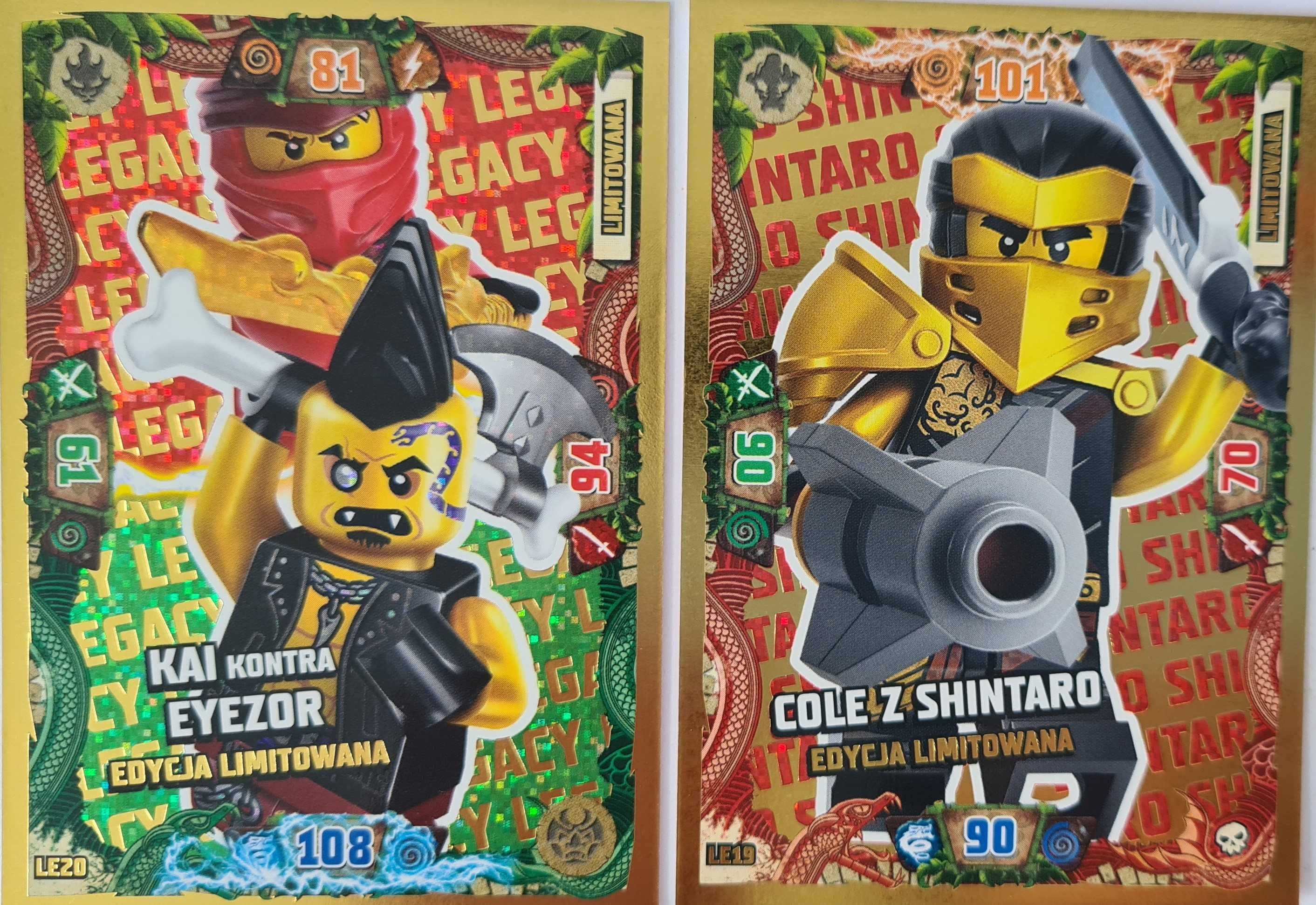 NINJAGO 6 wyspa ALBUM+75 karty +PLANSZA+spis+ 4 X ZŁOTA