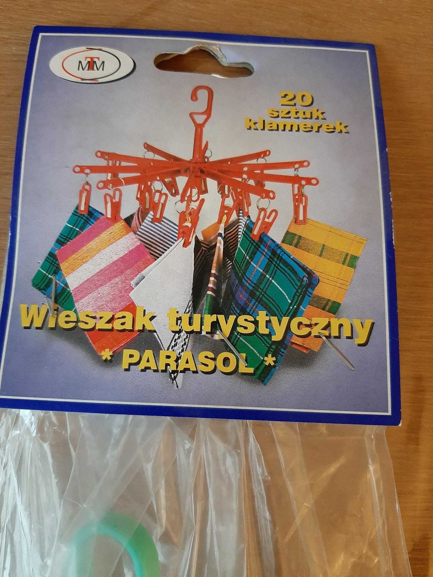 wieszak na pranie typu parasol, karuzela, na 20 klamerek, nowy