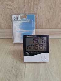 Электронный термометр-гигрометр с часами