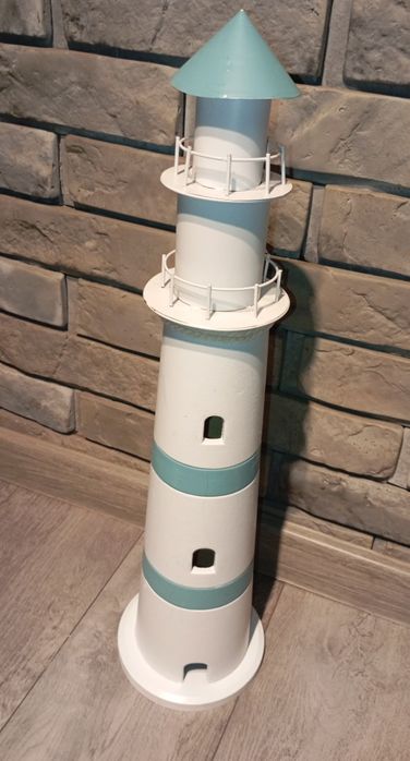 Dekoracyjna Latarnia morska XXL 61cm biała błękitna Chic Antique
Marka