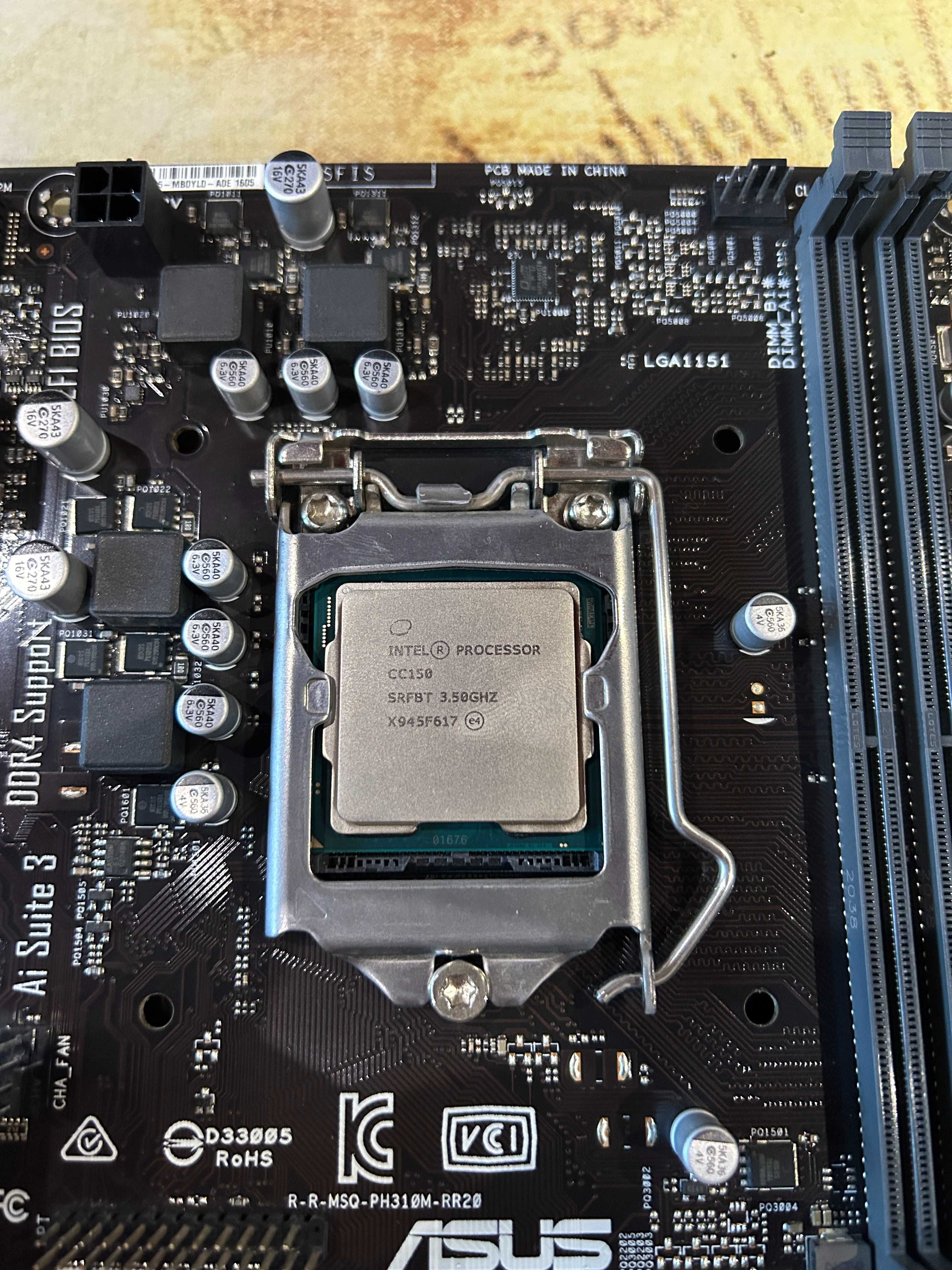 Intel core i9 9900 (CC150) + мат плата Asus H310M-R 1151v2
