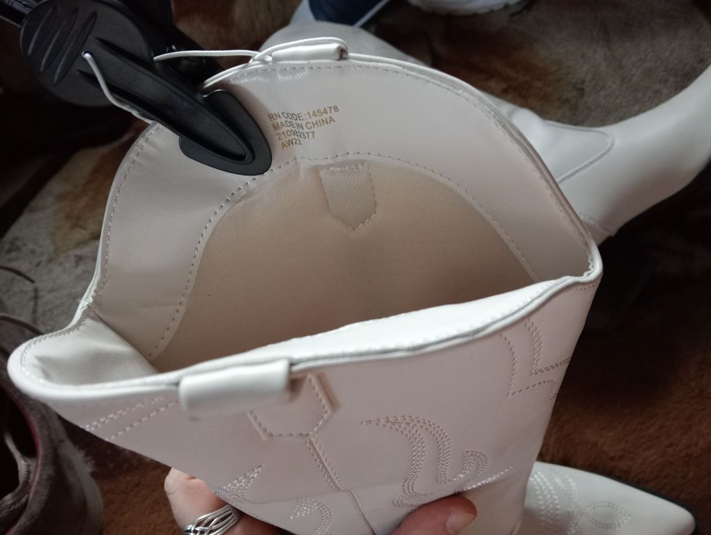 Kozaczki eko skóra Primark- nowe