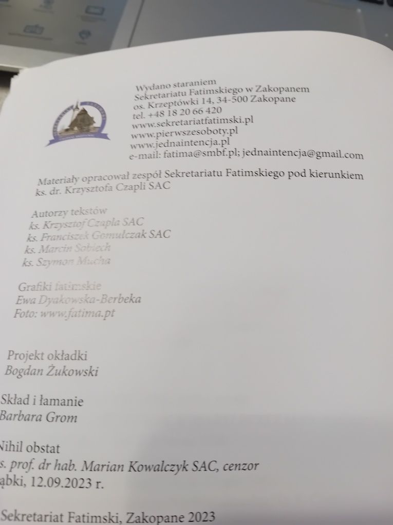 Fatima 2024. Plus płyta CD. Z Fatimą w przyszłość.