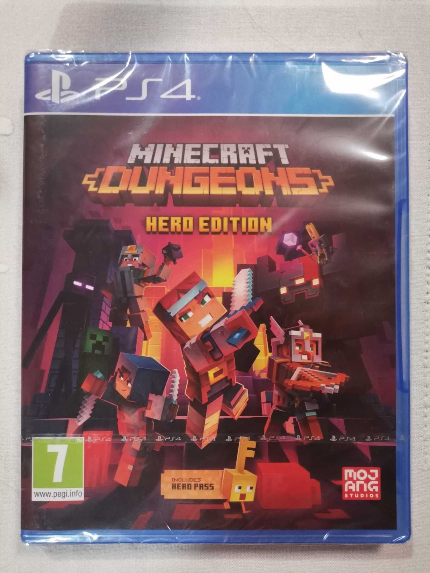Minecraft Dungeons: Hero Edition. para PS4. Artigo Novo!