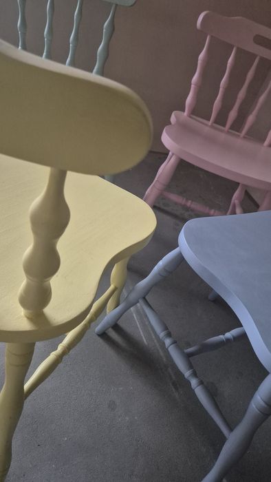 Krzesła gięte , patyczak, prl, ludwik, odrestaurowane