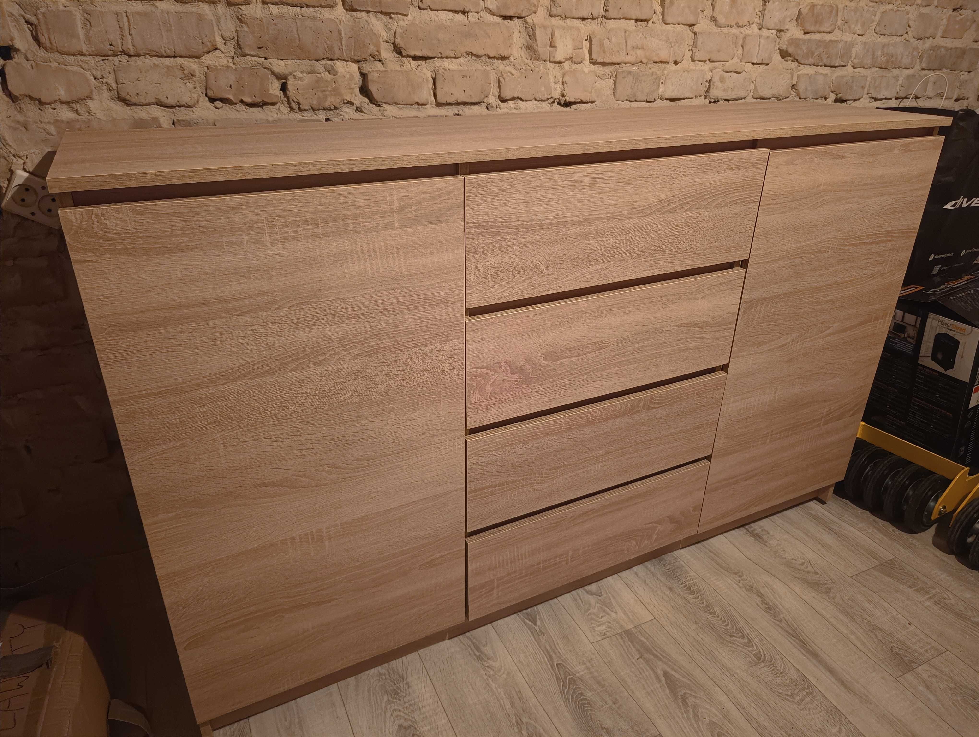 Komoda Dąb Sonom 160x40x100 cm nowoczesna szafka STAN IDEALNY OKAZJA!