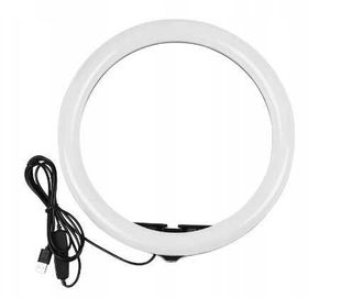 LAMPA PIERŚCIENIOWA led ring 26cm 40W lampka 3 kolory światła na usb p