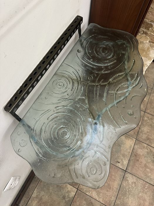 Blat szklany dekoracyjny - handmade