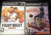 Zestaw gier PS2 FIFA Street I Fight Night Round 3 uszkodzone