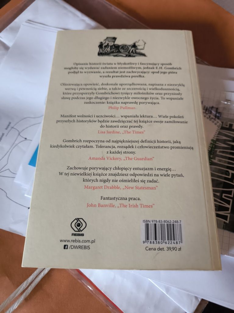 Książka - Krótka historia świata - Ernst H. Gombrich