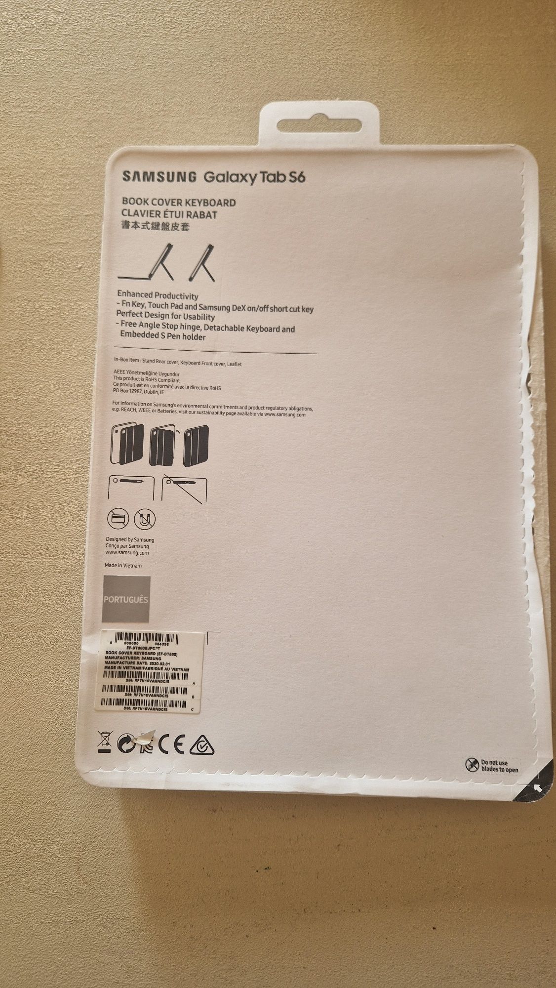 Capa teclado Samsung Tab Galaxy 6