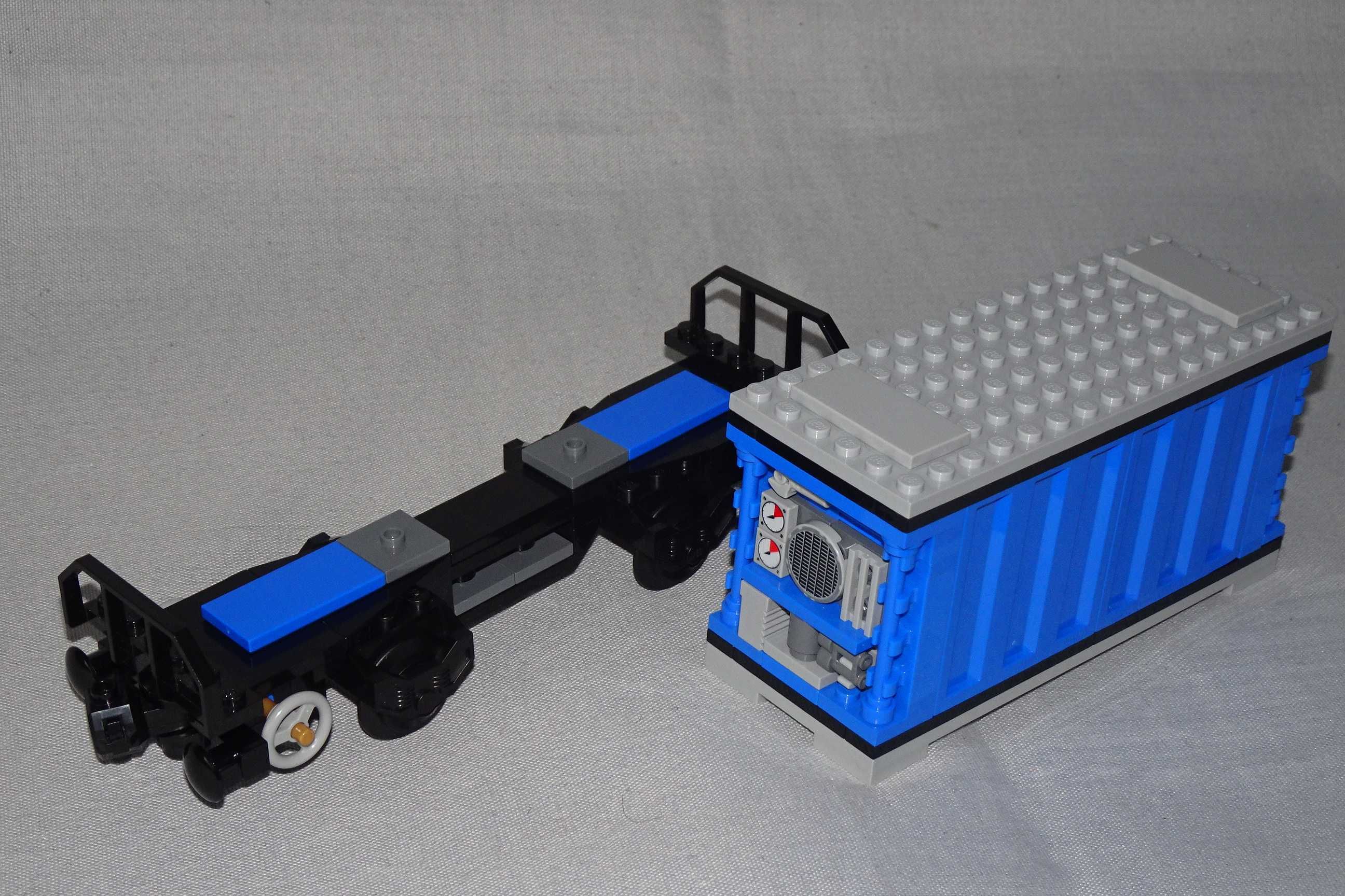 GRATIS wysyłka LEGO Train platforma z kontenerem chłodnią do pociągu
