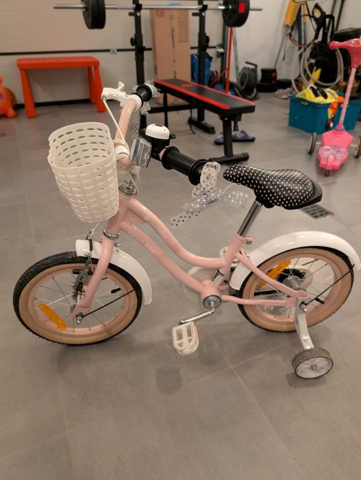 Rower dziecięcy różowy 4-6 lat dla dziewczynki