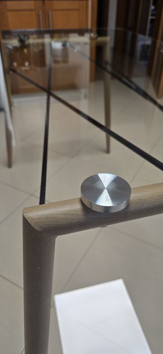 Mesa de jantar tampo de vidro