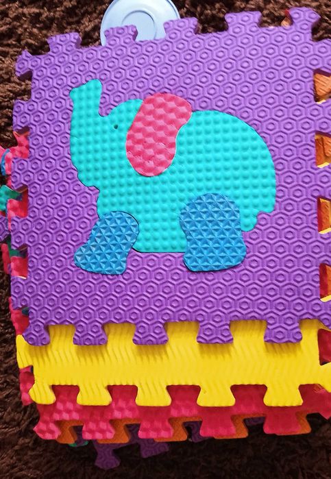 Мягкий коврик пазлы животные