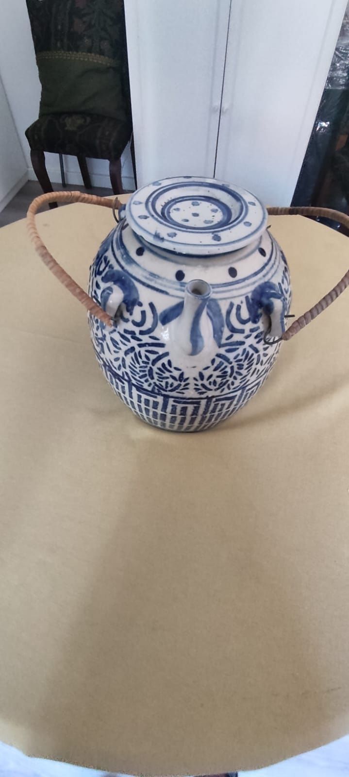 Bule de chá antigo chinês 25x17cm