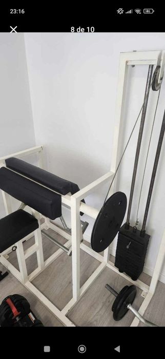 Musculação, máquina bíceps