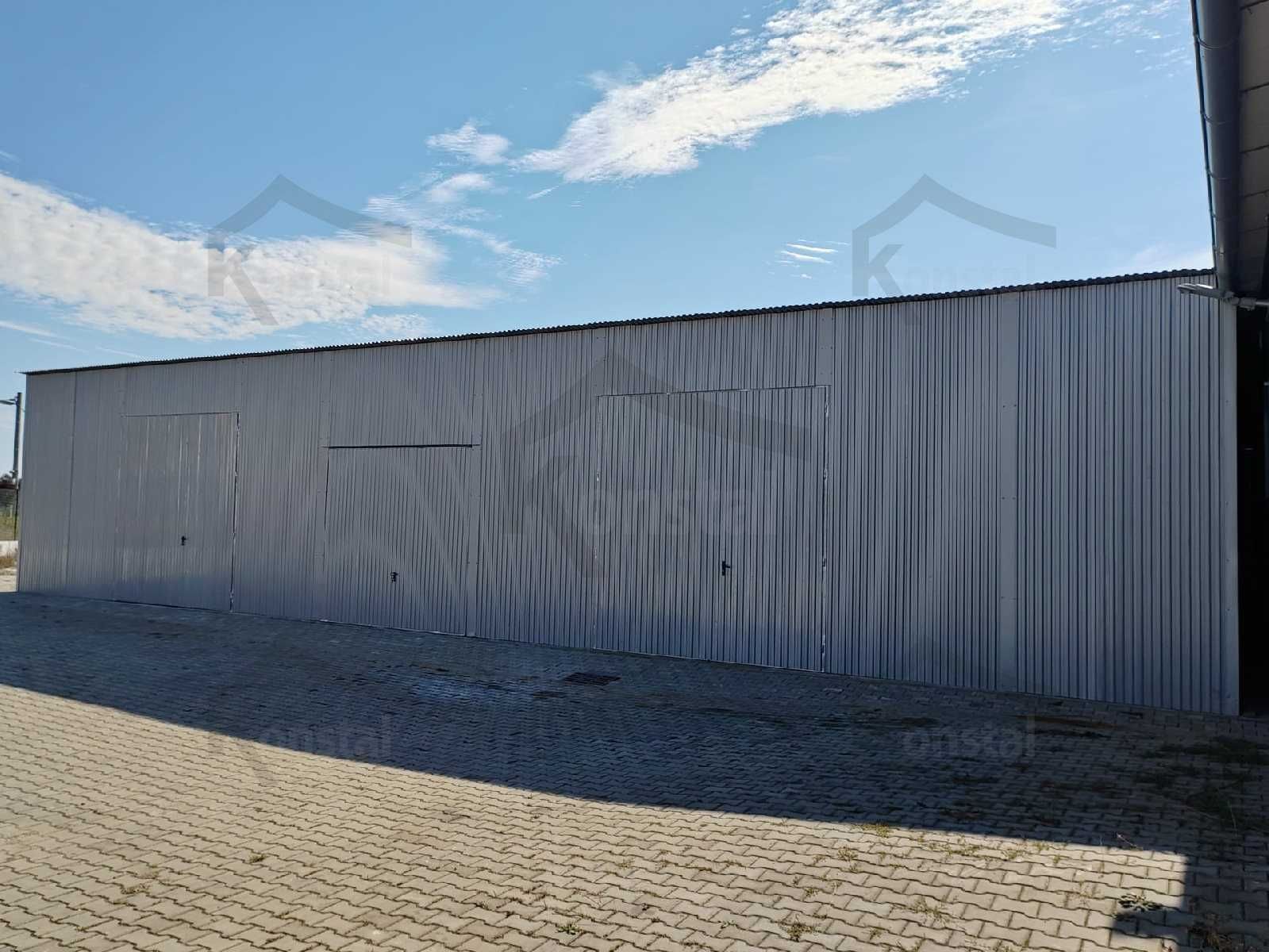 Garaże blaszane Hala - Wiata 15x6 TOPLINE +3 m wys wjazd PRODUCENT