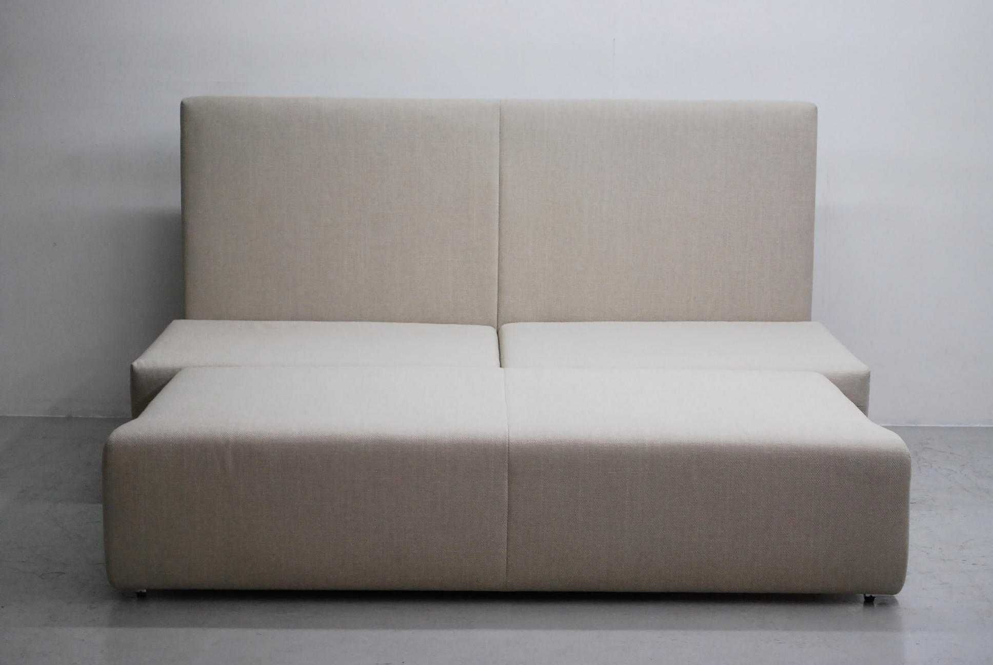 SAT nowa sofa funkcja spania łóżko. kanapa kanapa sofa tkanina beżowa