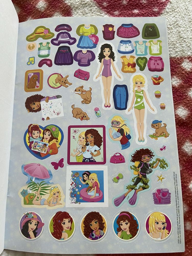 Lego friends kolorowanka z naklejkami nowa unikat
