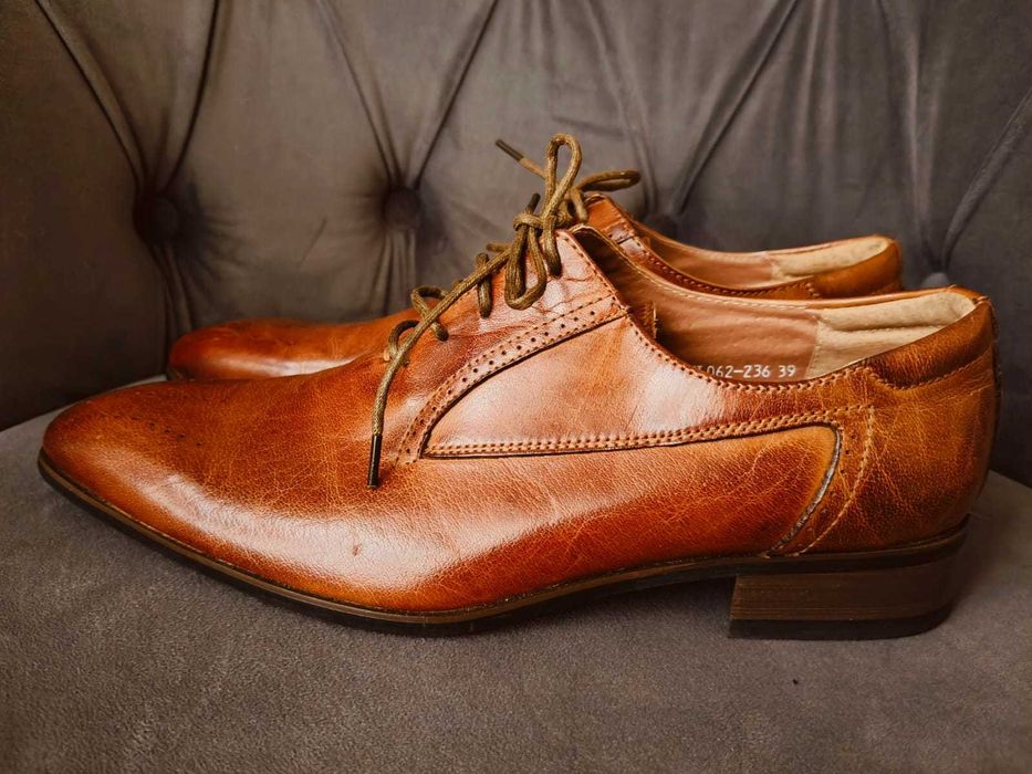 Шкіряні чоловічі туфлі Оксворди