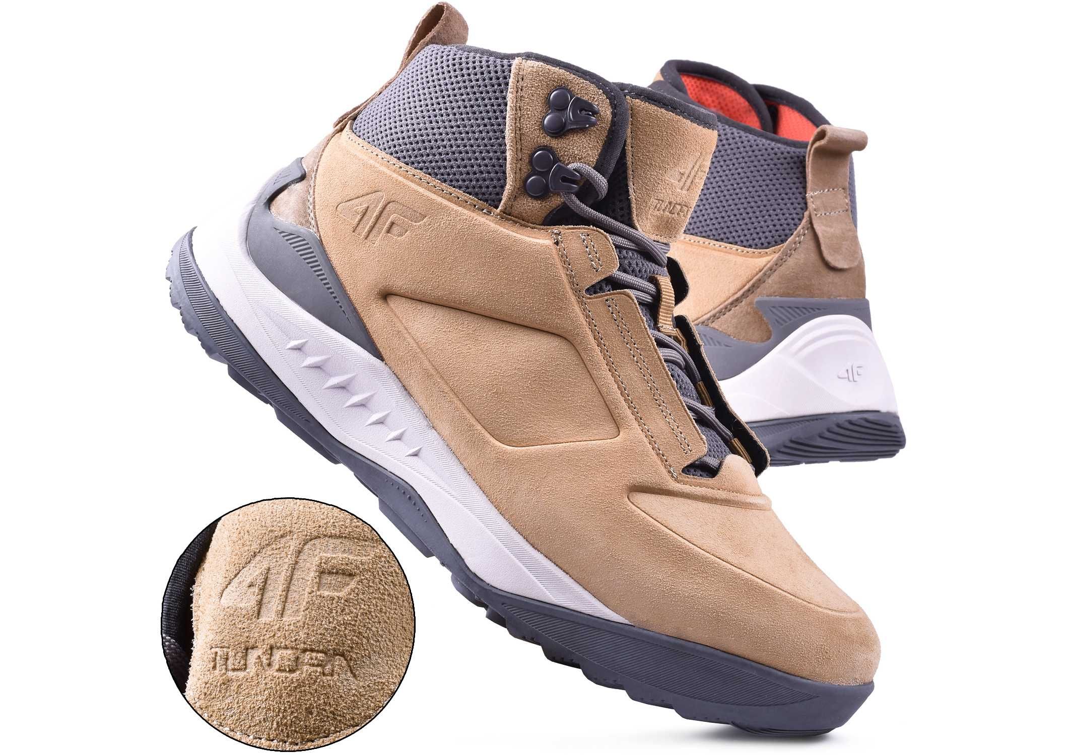 Buty Męskie Zimowe 4F Tundra skórzane -83 - 46 [WYSYŁKA 24H]
