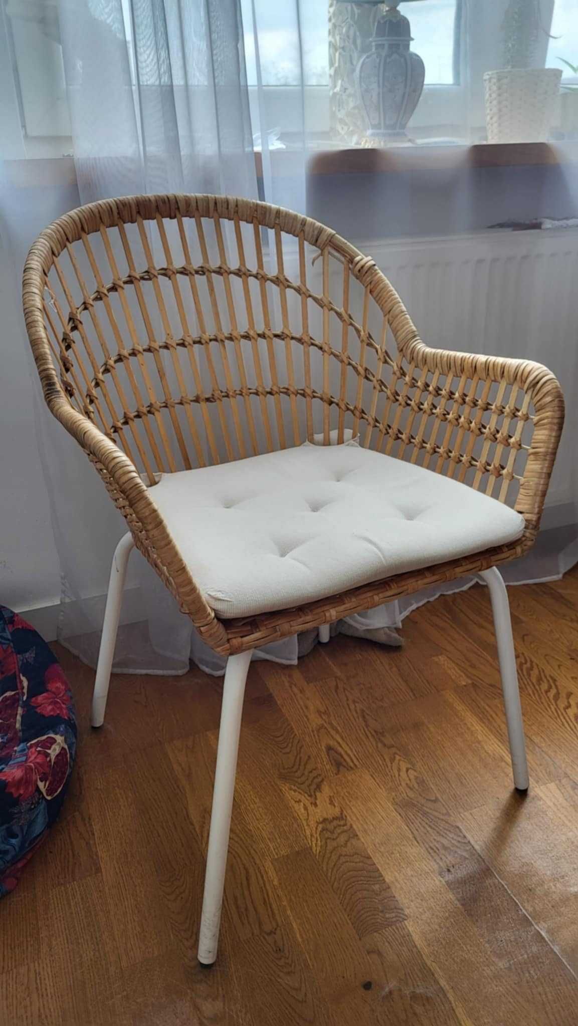 4 krzesła IKEA NILSOVE rattanowe