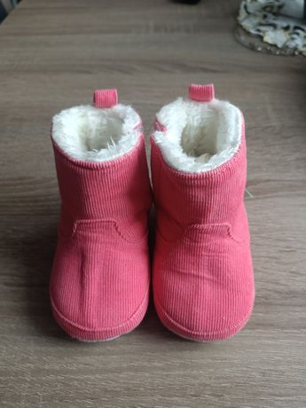 Buty buciki niechodki niemowlęce ocieplane 10 cm