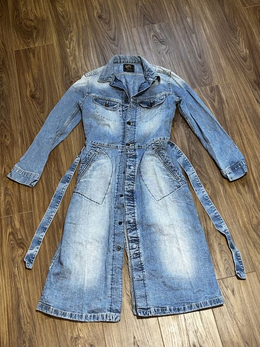 Плаття-пальто жіноче із щільної джинси