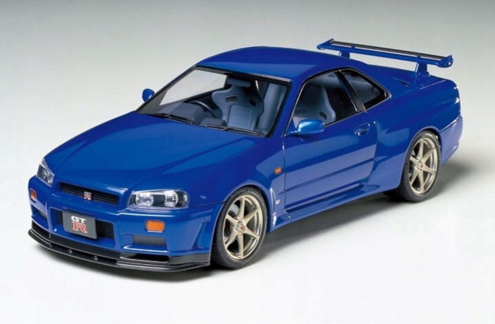 Samochód Nissan Skyline R34 GT-R V.spec model 1:24 Tamiya 24210