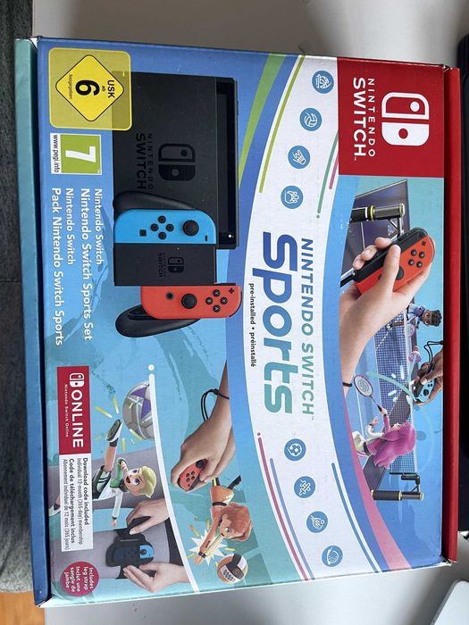 Nintendo Switch 1.1 + Jogo Nintendo Switch Sports + 12 Meses NSO