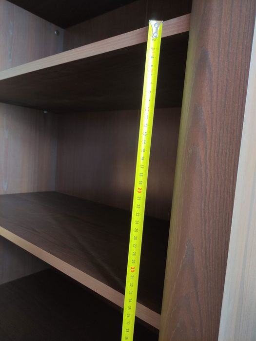 Stół i regał ciemny brąz