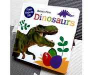 Baby's First Dinosaurs książeczka sensoryczna Montessori dinozaury