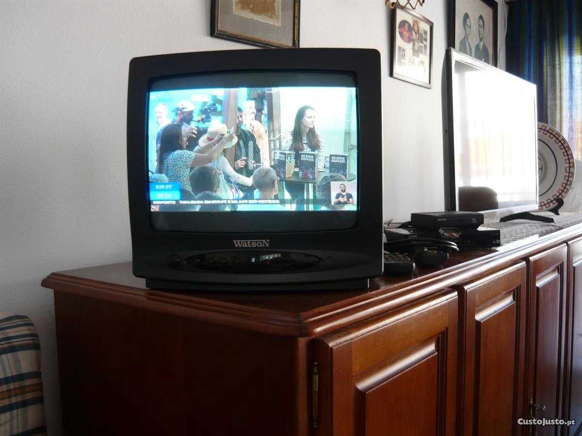 Televisor Watson 36 cm + TDT - A funcionar - Pouco uso