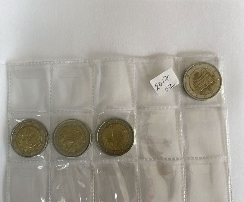 Moedas comomerativas 2€ circuladas