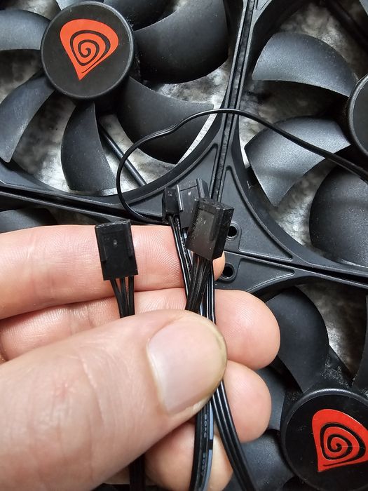 2x FAN wentylator 120mm PC Genesis Zestaw do komputer PC chłodzenie