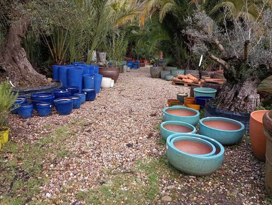 Vasos vidrados, barro, grés, terracota, plastico
