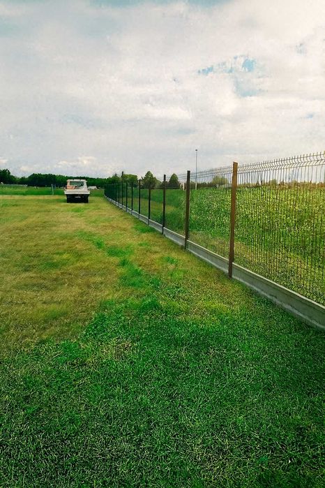 Kompletne ogrodzenie panelowe 153 cm fi4 –59 zł/mb | Czarny / Antracyt