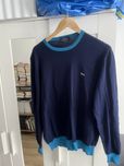 Nowy sweter Harmont&Blaine made in Italy. Kolorowy, łatki rękawy. L/xl