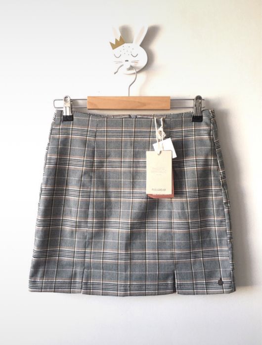 Spódniczka w kratkę Pull & Bear