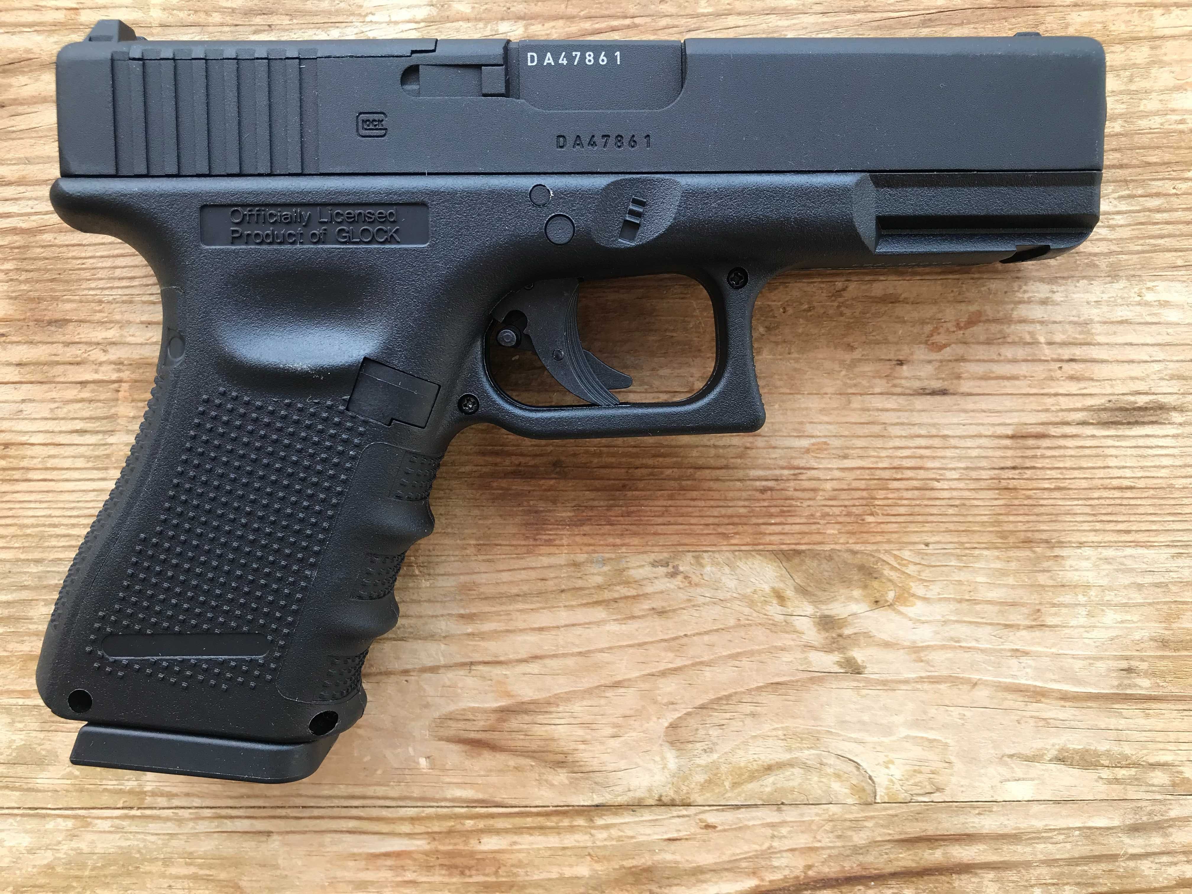 Pistola Pressão de AR(CO2) Glock 19GEN4 MOS Esferas aço 4.5mm Nova NBB