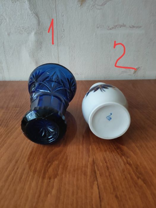 Ваза фарфор . Кобальт.