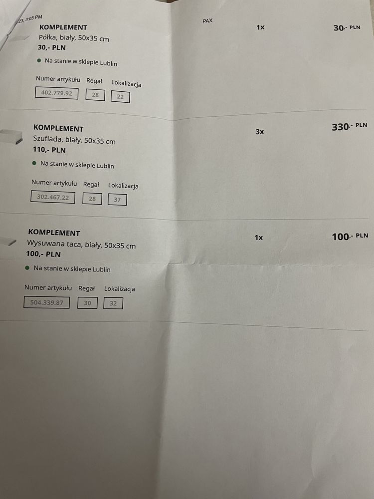 Sprzedam szafke do garderoby/ sypialni  IKEA