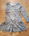 Sukienka tunika w kropki rozm 122 H&M