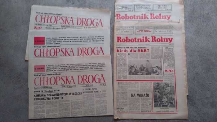 stare gazety prl różne, propaganda pzpr