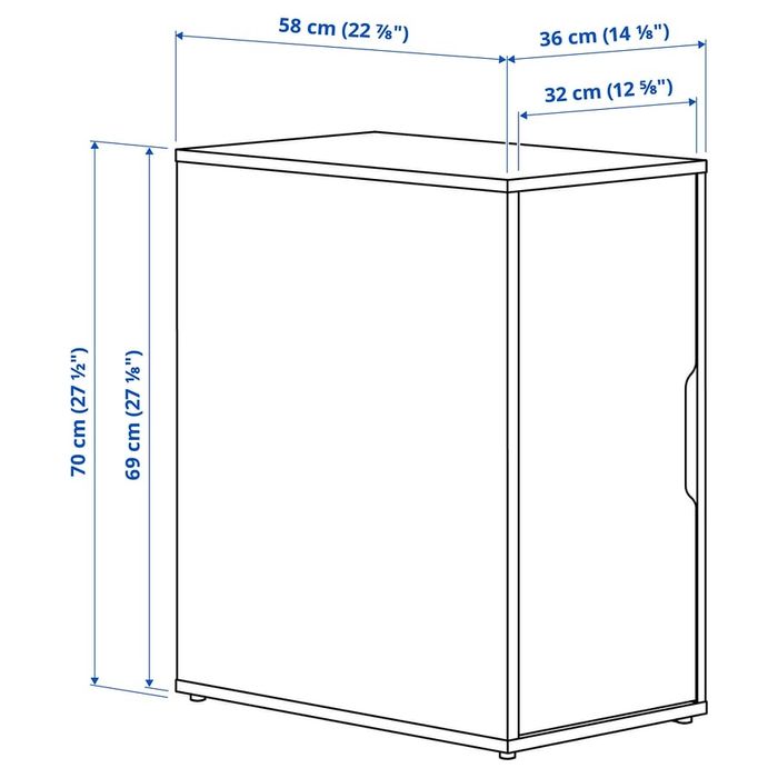 Ikea Alex szafka do biurka nowa Biała