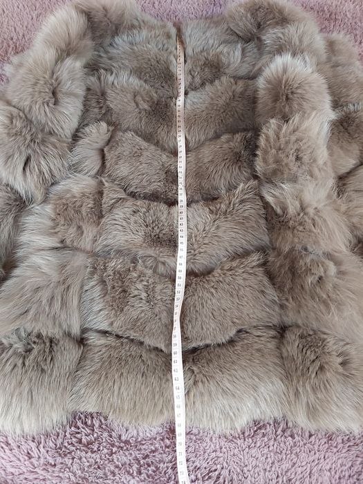 Женская меховая жилетка из песца песцовая жіноча жилетка mexx