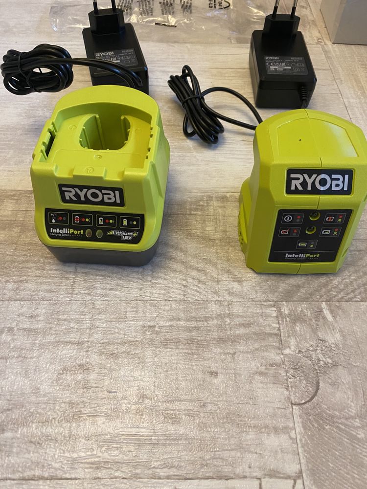 Ryobi 2 ładowarki + 1 akumulator NOWE!