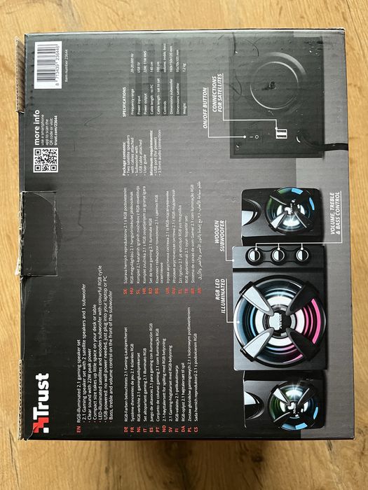 Trust Ziva – Gamingowy zestaw głośników RGB | USB | 22W